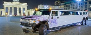 Hummer H2 Stretchlimousine weiß
