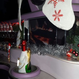 Weihnachtsfeier in einer Stretchlimousine